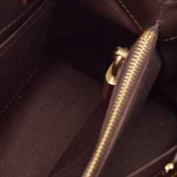 مملوكة مسبقًا حقيبة لوي فيتون مونتايغن بي بي جلد لامع مونوغرامي بني مصفر 