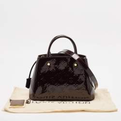 مملوكة مسبقًا حقيبة لوي فيتون مونتايغن بي بي جلد لامع مونوغرامي بني مصفر 