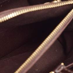 مملوكة مسبقًا حقيبة لوي فيتون مونتايغن بي بي جلد لامع مونوغرامي بني مصفر 