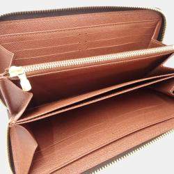 Louis Vuitton Brown Canvas Monogram Zippy Wallet