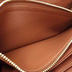 Louis Vuitton Brown Canvas Monogram Zippy Wallet