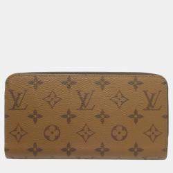 Louis Vuitton Brown Canvas Monogram Reverse Zippy Wallet