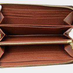 Louis Vuitton Brown Canvas Monogram Zippy Wallet