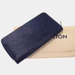 Louis Vuitton Blue Epi Leather Zippy Wallet