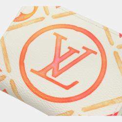 Louis Vuitton Orange Canvas Monogram Coin Case