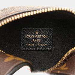 Louis Vuitton Brown Pvc Leather Canvas Monogram Portemonnaie Cube Pouch