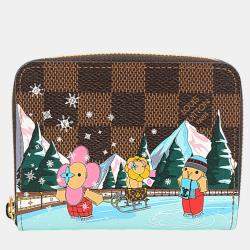 Louis Vuitton Vivienne Pink Canvas Damier Zippy Coin Purse