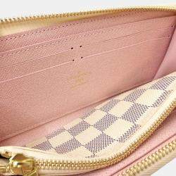 Louis Vuitton Blue Canvas Damier Azur Clemence Wallet
