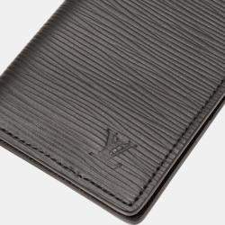 Louis Vuitton Black Leather Epi Bifold Card Case