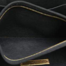 Pre Owned Louis Vuitton Brown Coated Canvas Leather Monogram Reverse Dauphine Mm Chain Shoulder Bag