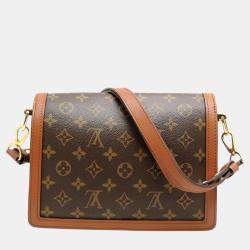 Louis Vuitton Monogram Reverse Brown Dauphine Mm Shoulder Bag