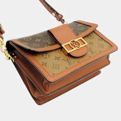 Louis Vuitton Monogram Reverse Brown Dauphine Mm Shoulder Bag