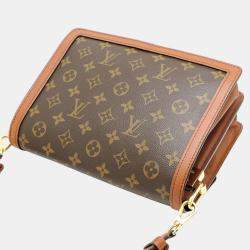 Louis Vuitton Monogram Reverse Brown Dauphine Mm Shoulder Bag