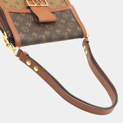 Louis Vuitton Monogram Reverse Brown Dauphine Mm Shoulder Bag