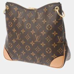 Louis Vuitton Brown Canvas Monogram Odeon Nm Pm Shoulder Bag