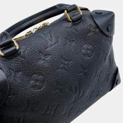 Louis Vuitton Black Monogram Empreinte Petite Malle Souple Shoulder Bag