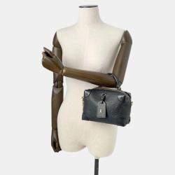 Louis Vuitton Black Monogram Empreinte Petite Malle Souple Shoulder Bag