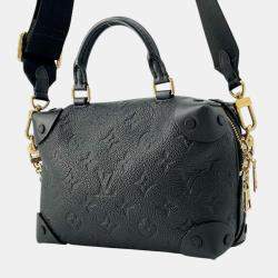 Louis Vuitton Black Monogram Empreinte Petite Malle Souple Shoulder Bag