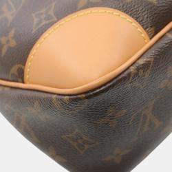 Louis Vuitton Brown Coated Canvas Leather Monogram Odeon Nm Mm Shoulder Bag