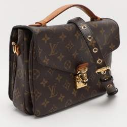 Pre Owned Louis Vuitton Monogram Canvas Pochette Metis Bag
