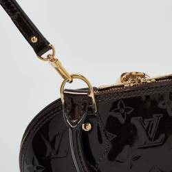 Pre Owned Louis Vuitton Amarante Monogram Vernis Alma BB Bag