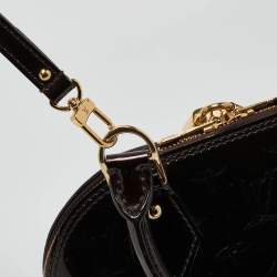 Pre Owned Louis Vuitton Amarante Monogram Vernis Alma BB Bag