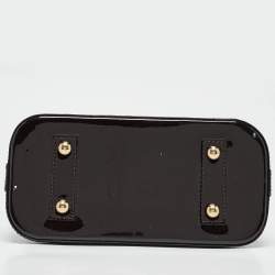 Pre Owned Louis Vuitton Amarante Monogram Vernis Alma BB Bag