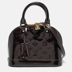 Pre Owned Louis Vuitton Amarante Monogram Vernis Alma BB Bag
