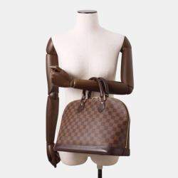Louis Vuitton Red Damier Ebene Canvas Alma bag Size Pm