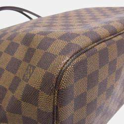 Louis Vuitton Ebene Damier Neverfull MM Tote Bag
