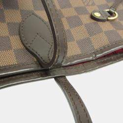 Louis Vuitton Ebene Damier Neverfull MM Tote Bag