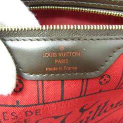 Louis Vuitton Ebene Damier Neverfull MM Tote Bag