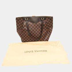 Pre Owned Louis Vuitton Ebene Damier Westminster GM Tote Bag