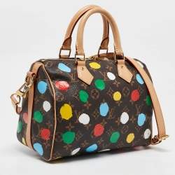 Pre Owned Louis Vuitton x Yayoi Kusama Monogram Dots Canvas Speedy Bandouliere 25 Bag