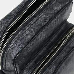 Pre Owned Louis Vuitton Damier Graphite Rem Shoulder Bag
