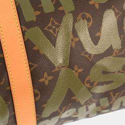 Louis Vuitton Khaki Monogram Graffiti Keepall 50 Duffle bag
