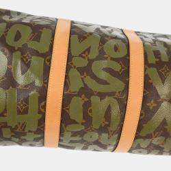 Louis Vuitton Khaki Monogram Graffiti Keepall 50 Duffle bag