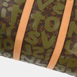 Louis Vuitton Khaki Monogram Graffiti Keepall 50 Duffle bag