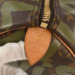 Louis Vuitton Khaki Monogram Graffiti Keepall 50 Duffle bag