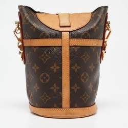 Pre Owned Louis Vuitton Monogram Canvas and Leather Duffle Bag
