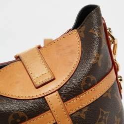 Pre Owned Louis Vuitton Monogram Canvas and Leather Duffle Bag