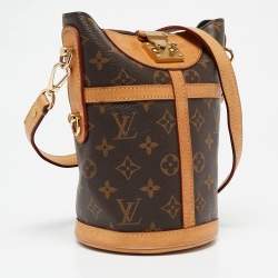 Pre Owned Louis Vuitton Monogram Canvas and Leather Duffle Bag