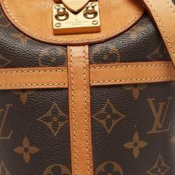 Pre Owned Louis Vuitton Monogram Canvas and Leather Duffle Bag