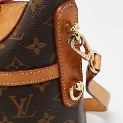 Pre Owned Louis Vuitton Monogram Canvas and Leather Duffle Bag