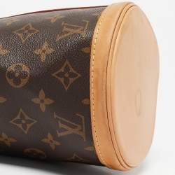 Pre Owned Louis Vuitton Monogram Canvas and Leather Duffle Bag