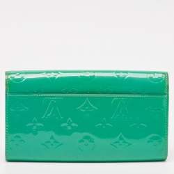 Louis Vuitton Bleu Lagon Monogram Vernis Sarah Wallet