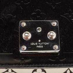 Pre Owned Louis Vuitton Black/White Vernis and Monogram Wynwood PM Bag