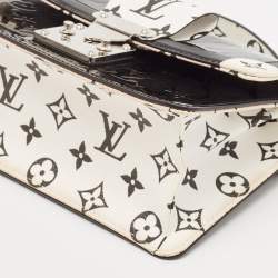 Pre Owned Louis Vuitton Black/White Vernis and Monogram Wynwood PM Bag