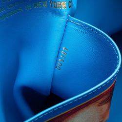 Louis Vuitton Blue Multicolor Pvc Leather Keepall Bandouliere 50 Boston Bag