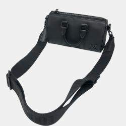 Louis Vuitton Black Aerogram Mini Duffle Bag
